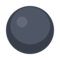 Black Circle emoji on Facebook